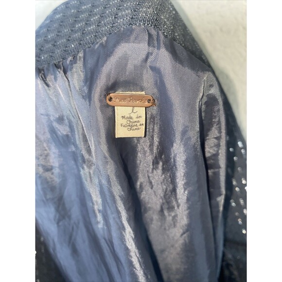 Free People Skirt tier metallic elastic high waist western geometric art L layer - Picture 8 of 8